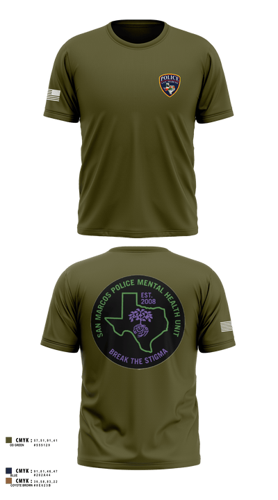 SMPD Mental Health Unit 50608252 Short Sleeve Performance Shirt - 2