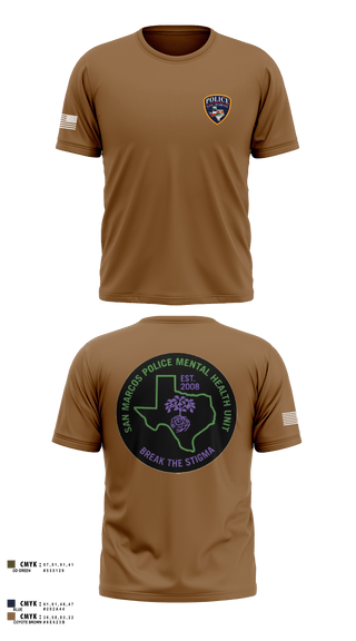 SMPD Mental Health Unit 50608252 Short Sleeve Performance Shirt -3