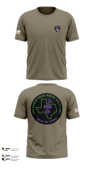 SMPD Mental Health Unit 50608252 Short Sleeve Performance Shirt - 4