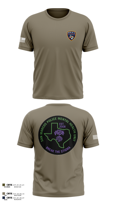 SMPD Mental Health Unit 50608252 Short Sleeve Performance Shirt - 4
