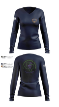 SMPD Mental Health Unit 50608252 Women's Long Sleeve V-neck Shirt - 1