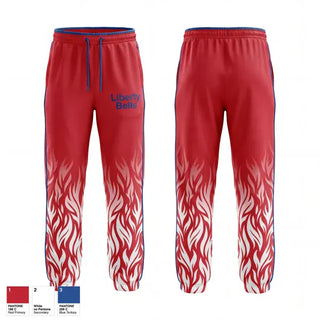 Sweatpants, Liberty Bells, Women's Soccer, Teamtime, Team time, sublimation, custom sports apparel, team uniforms, spirit wear, spiritwear, sports uniforms, custom shirts, team store, custom team store, fundraiser sports, apparel fundraiser