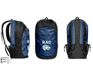 Gear Bag, HAC WOLVES, Baseball, Teamtime, Team time, sublimation, custom sports apparel, team uniforms, spirit wear, spiritwear, sports uniforms, custom shirts, team store, custom team store, fundraiser sports, apparel fundraiser