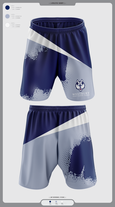 Westbury Cross Country Huskies 56944951 Athletic Shorts With Pockets - 1