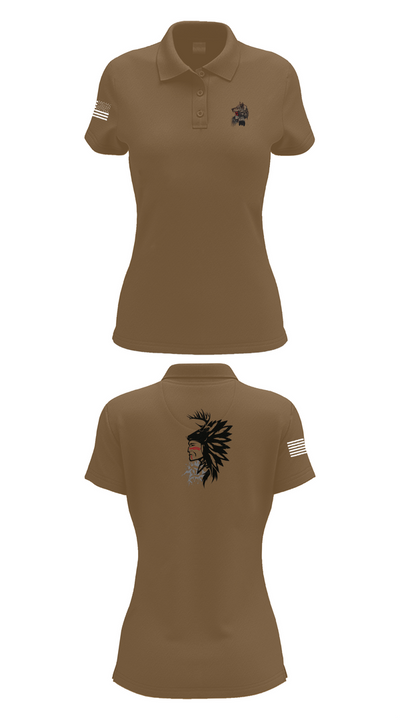101st airborne 1-327 35416174 Women's Short Sleeve Performance Polo  - 15