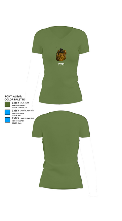 FCSO Women's Short Sleeve V-neck Shirt - 42