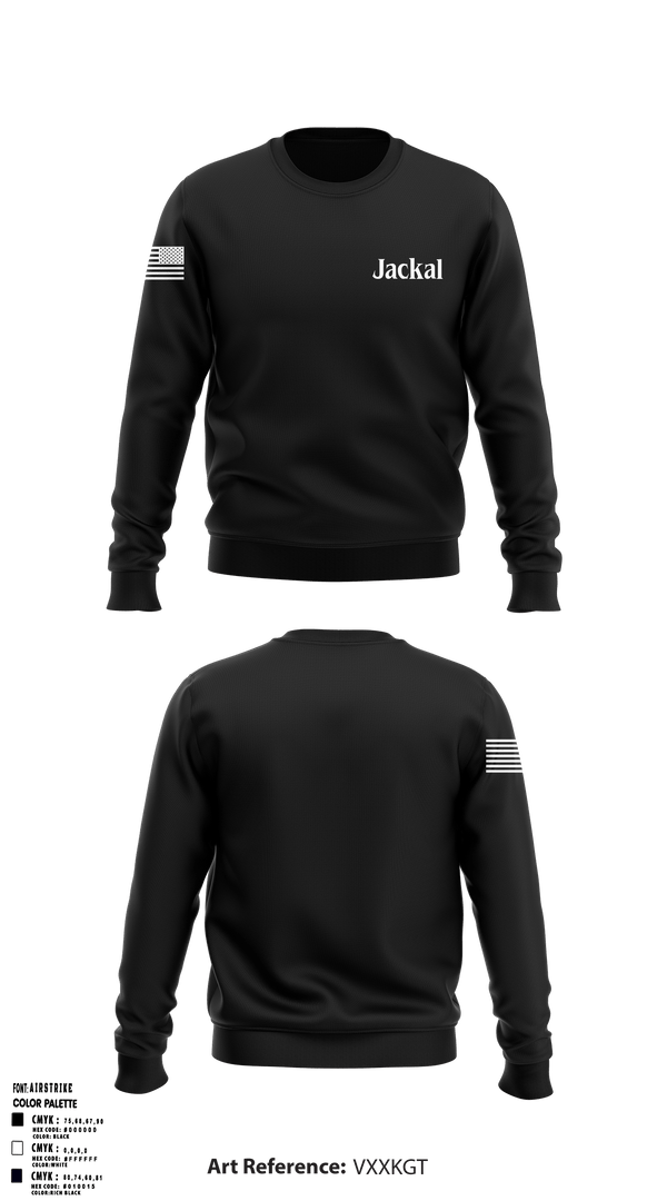 576 jackals 1281258 Crew Neck Sweatshirt - 1