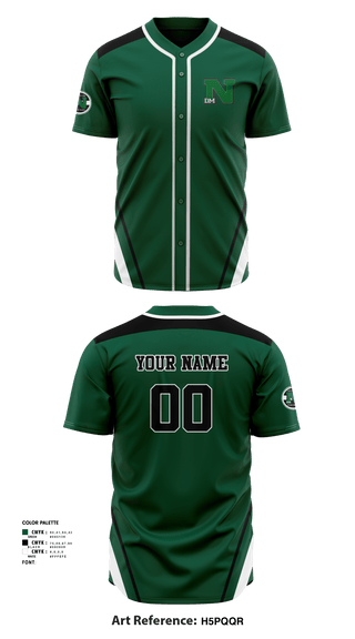 DES MOINES NORTH HIGH SCHOOL BASEBALL 75135346 Full Button Baseball Jersey -1