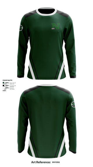 Des Moines North High School	Baseball 75135346 Long Sleeve Performance Shirt - 1