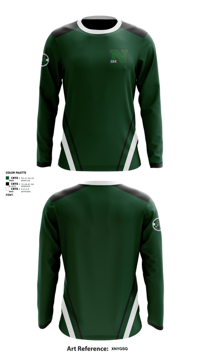Des Moines North High School	Baseball 75135346 Long Sleeve Performance Shirt - 1
