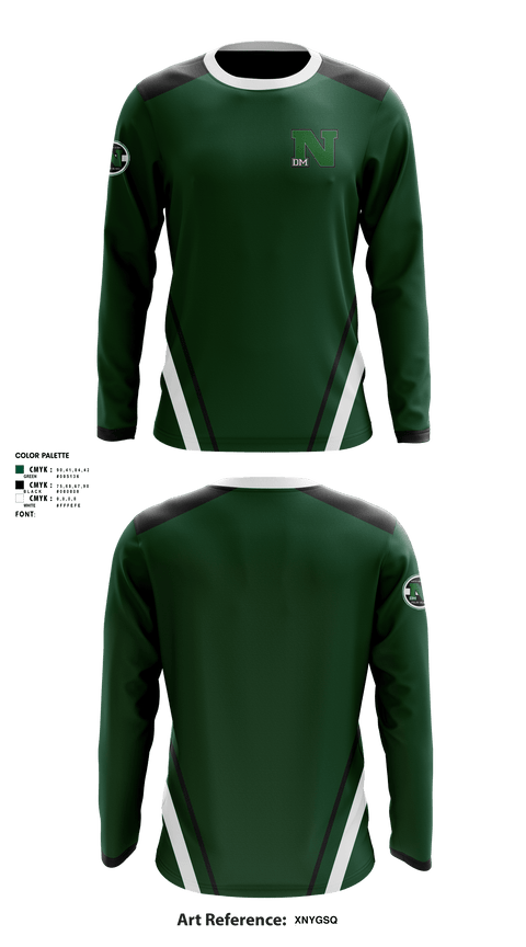 Des Moines North High School	Baseball 75135346 Long Sleeve Performance Shirt - 1