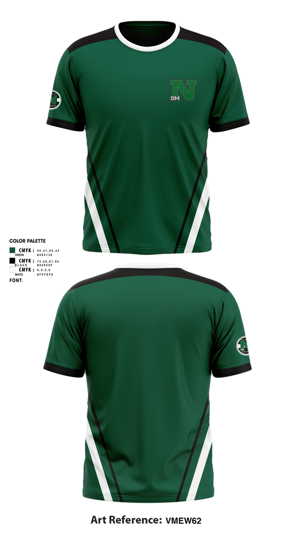 Des Moines North High School	Baseball 75135346 Short Sleeve Performance Shirt -1