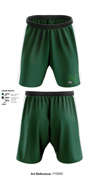 Des Moines North High School	Baseball 75135346 Athletic Shorts With Pockets - 1