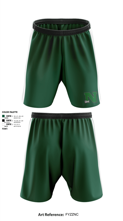 Des Moines North High School	Baseball 75135346 Athletic Shorts With Pockets - 1