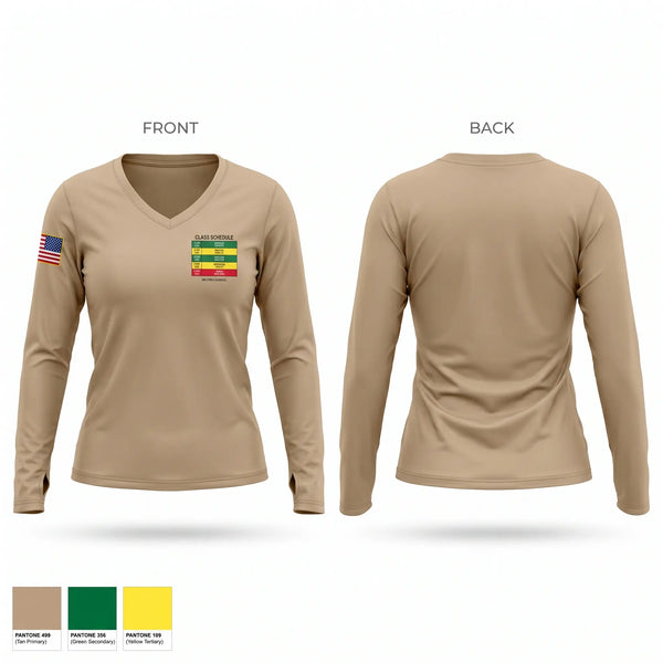 Womens Long Sleeve Vneck Shirt, 63rd Army Band, Army, Teamtime, Team time, sublimation, custom sports apparel, team uniforms, spirit wear, spiritwear, sports uniforms, custom shirts, team store, custom team store, fundraiser sports, apparel fundraiser