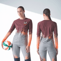 Rancho San Juan Girls Volleyball 39799054 Women's Long Sleeve V-neck Shirt - 2