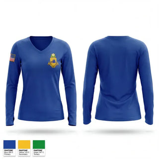 Womens Long Sleeve Vneck Shirt, Boars head brigade, Army, Teamtime, Team time, sublimation, custom sports apparel, team uniforms, spirit wear, spiritwear, sports uniforms, custom shirts, team store, custom team store, fundraiser sports, apparel fundraiser