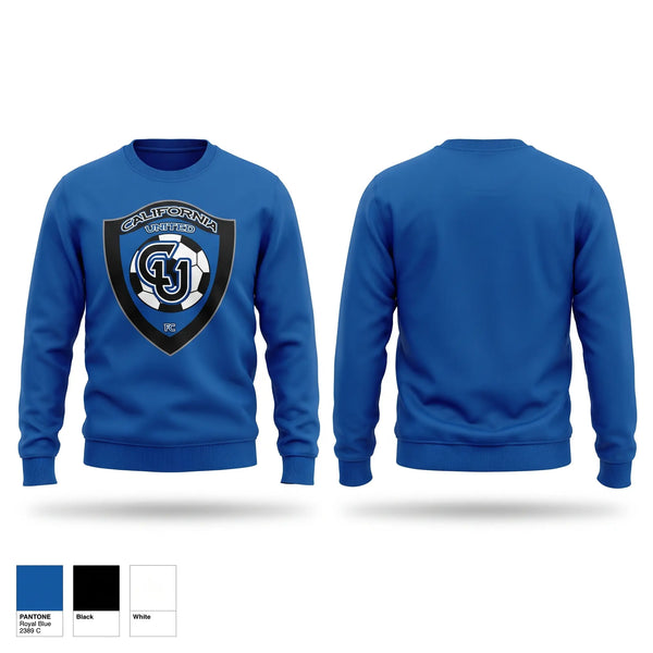 Crew Neck Sweatshirt, California United, Men's Soccer, Teamtime, Team time, sublimation, custom sports apparel, team uniforms, spirit wear, spiritwear, sports uniforms, custom shirts, team store, custom team store, fundraiser sports, apparel fundraiser