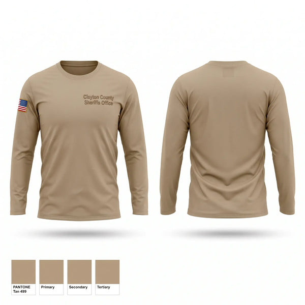 Long Sleeve Performance Shirt, Clayton County Sheriff’s Office, Police, Teamtime, Team time, sublimation, custom sports apparel, team uniforms, spirit wear, spiritwear, sports uniforms, custom shirts, team store, custom team store, fundraiser sports, apparel fundraiser
