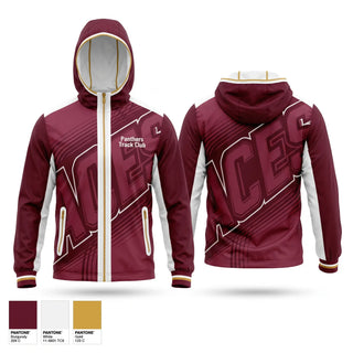 Windbreaker, Panthers Track Club, Track & Field, Teamtime, Team time, sublimation, custom sports apparel, team uniforms, spirit wear, spiritwear, sports uniforms, custom shirts, team store, custom team store, fundraiser sports, apparel fundraiser