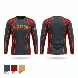 Long Sleeve Performance Shirt, Big Iron, Fire Department, Teamtime, Team time, sublimation, custom sports apparel, team uniforms, spirit wear, spiritwear, sports uniforms, custom shirts, team store, custom team store, fundraiser sports, apparel fundraiser