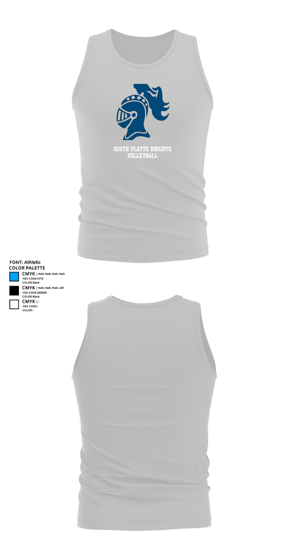 Tank Top, South Platte Knights Volleyball, Women's Volleyball, Teamtime, Team time, sublimation, custom sports apparel, team uniforms, spirit wear, spiritwear, sports uniforms, custom shirts, team store, custom team store, fundraiser sports, apparel fundraiser