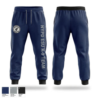 Sweatpants, NYPD ESU K9, Police, Teamtime, Team time, sublimation, custom sports apparel, team uniforms, spirit wear, spiritwear, sports uniforms, custom shirts, team store, custom team store, fundraiser sports, apparel fundraiser