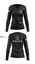 Pasadena Police K9 Unit 40154212 Women's Long Sleeve V-neck Shirt - 3