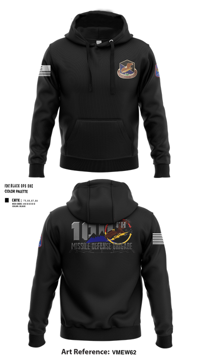 100th Missile Defense Brigade 43971287 Hoodie - 100