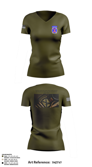 Womens Short Sleeve Vneck Shirt, CHO, Army, Teamtime, Team time, sublimation, custom sports apparel, team uniforms, spirit wear, spiritwear, sports uniforms, custom shirts, team store, custom team store, fundraiser sports, apparel fundraiser