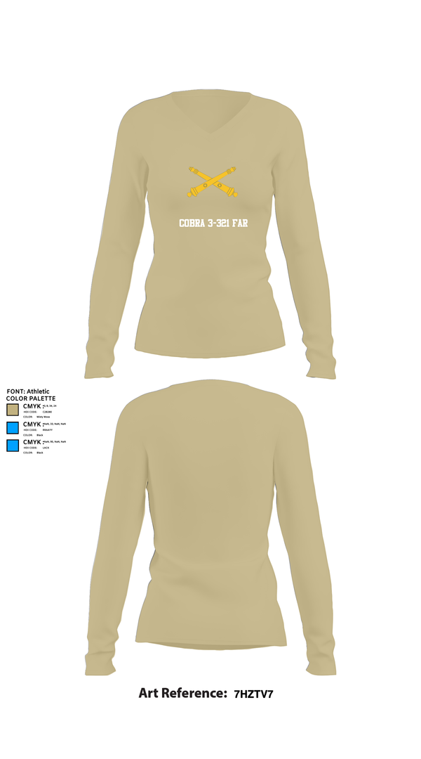 Womens Long Sleeve Vneck Shirt, Cobra 3-321 FAR, , Teamtime, Team time, sublimation, custom sports apparel, team uniforms, spirit wear, spiritwear, sports uniforms, custom shirts, team store, custom team store, fundraiser sports, apparel fundraiser