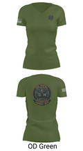 USS TRIPOLI 21275636 Women's Short Sleeve V-neck Shirt - 46