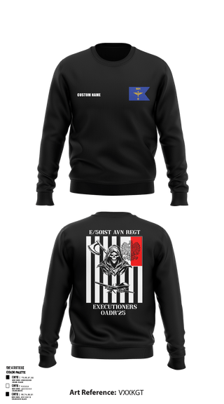 E 501st 1AD, CAB AVMX 23374839 Crew Neck Sweatshirt - 3