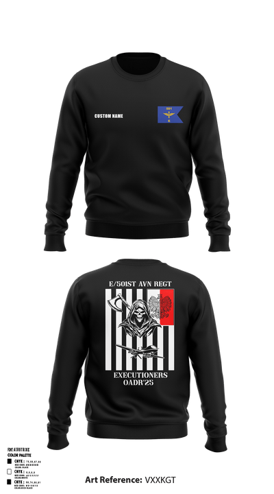 E 501st 1AD, CAB AVMX 23374839 Crew Neck Sweatshirt - 3
