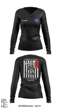 E 501st 1AD, CAB AVMX 23374839 Women's Long Sleeve V-neck Shirt - 3