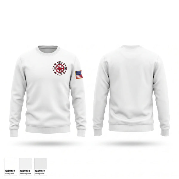 Crew Neck Sweatshirt, HALLOCK, Fire Department, Teamtime, Team time, sublimation, custom sports apparel, team uniforms, spirit wear, spiritwear, sports uniforms, custom shirts, team store, custom team store, fundraiser sports, apparel fundraiser