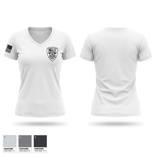 Womens Short Sleeve Vneck Shirt, Lauderdale County Sheriff's Department SWAT, Police, Teamtime, Team time, sublimation, custom sports apparel, team uniforms, spirit wear, spiritwear, sports uniforms, custom shirts, team store, custom team store, fundraiser sports, apparel fundraiser