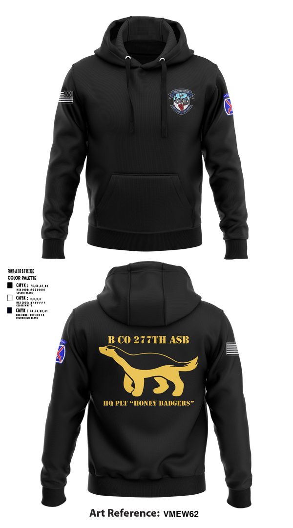 B CO 277 ASB HQ 9127961 Hoodie - 2