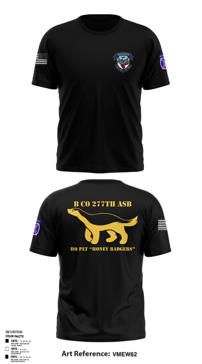 B CO 277 ASB HQ 9127961 Short Sleeve Performance Shirt - 3