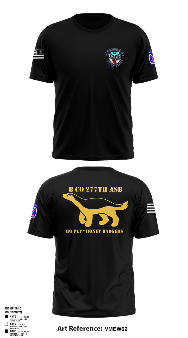 B CO 277 ASB HQ 9127961 Short Sleeve Performance Shirt - 3