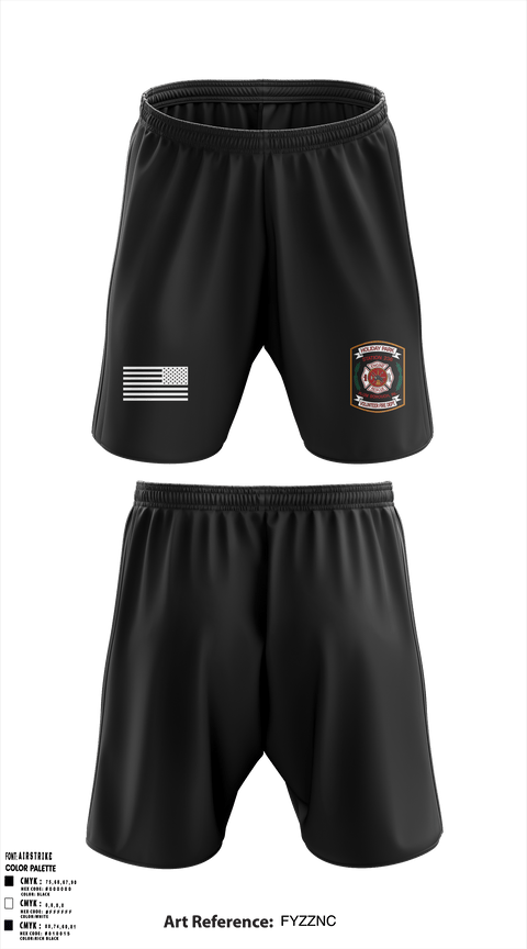 holiday Park fire department 12938826 Athletic Shorts With Pockets - 1