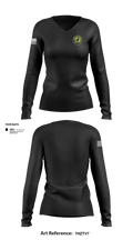 Oswego County Drug Task Force 40172497 Women's Long Sleeve V-neck Shirt - 25