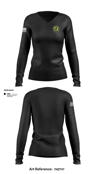 Womens Long Sleeve Vneck Shirt, Oswego County Drug Task Force, Police, Teamtime, Team time, sublimation, custom sports apparel, team uniforms, spirit wear, spiritwear, sports uniforms, custom shirts, team store, custom team store, fundraiser sports, apparel fundraiser