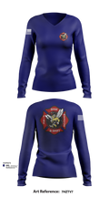 B-Shift 61265399 Women's Long Sleeve V-neck Shirt - 101