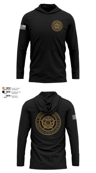 Long Sleeve Performance Shirt with hood, Webster County Sheriff's Office, Police, Teamtime, Team time, sublimation, custom sports apparel, team uniforms, spirit wear, spiritwear, sports uniforms, custom shirts, team store, custom team store, fundraiser sports, apparel fundraiser