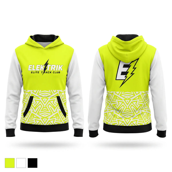 Hoodie, ELEKTRIK ELITE TRACK CLUB, Track & Field, Teamtime, Team time, sublimation, custom sports apparel, team uniforms, spirit wear, spiritwear, sports uniforms, custom shirts, team store, custom team store, fundraiser sports, apparel fundraiser