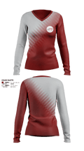 PSLHS Color Guard 48069666 Women's Long Sleeve V-neck Shirt - 2
