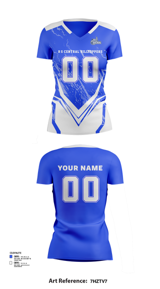 Women's Short Sleeve Vneck Shirt, R-S Central Hilltoppers Volleyball, Women's Volleyball, Teamtime, Team time, sublimation, custom sports apparel, team uniforms, spirit wear, spiritwear, sports uniforms, custom shirts, team store, custom team store, fundraiser sports, apparel fundraiser