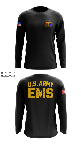 Long Sleeve Performance Shirt, U.S. ARMY EMS, EMS/EMT, Teamtime, Team time, sublimation, custom sports apparel, team uniforms, spirit wear, spiritwear, sports uniforms, custom shirts, team store, custom team store, fundraiser sports, apparel fundraiser