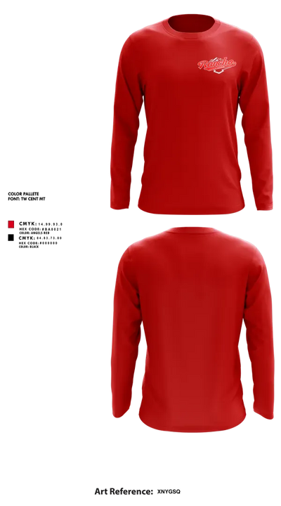 Rancho Little League 34852987 Long Sleeve Performance Shirt 2
